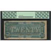 Image 2 : 1864 $20 Confederate States of America Note T-67 PCGS Choice About New 58PPQ