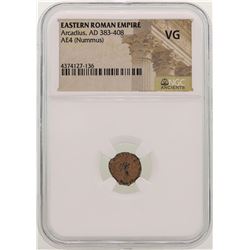 Arcadius 383-408 AD Ancient Eastern Roman Empire NGC VG