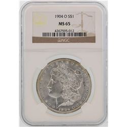 1904-O $1 Morgan Silver Dollar Coin NGC MS65