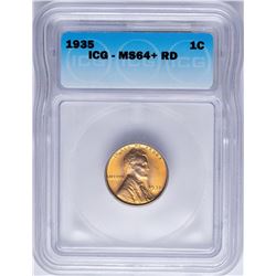 1935 Lincoln Wheat Cent Coin ICG MS64+RD