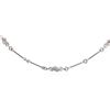 Image 2 : 18KT White Gold 1.00 ctw Diamond Station Necklace