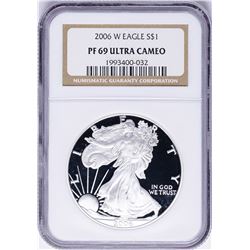 2006-W $1 American Silver Eagle Proof Coin NGC PF69 Ultra Cameo