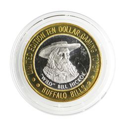 .999 Silver Buffalo Bills Resort & Casino Primm, NV $10 Limited Edition Gaming T