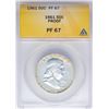 Image 1 : 1961 Franklin Half Dollar Proof Coin ANACS PF67