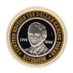 .999 Silver Riverside Resort Hotel & Casino $10 Limited Edition Gaming Token