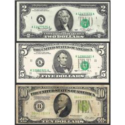 Group of (3) Federal Notes w/ Minor Shift ERRORS