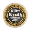 Image 2 : .999 Silver Harrahs Casino Reno Nevada $10 Casino Limited Edition Gaming Token