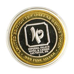 .999 Silver Imperial Palace Las Vegas, NV $10 Casino Limited Edition Gaming Toke