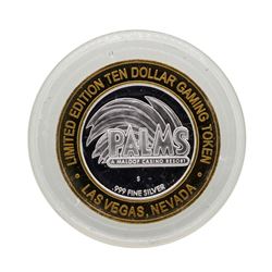 .999 Silver Palms Casino Las Vegas, NV $10 Casino Limited Edition Gaming Token