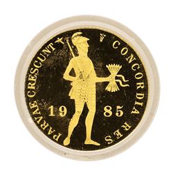 1985 Netherland Ducat Proof Gold Coin