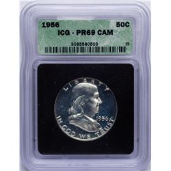 1956 Franklin Half Dollar Proof Coin ICG PR69 CAM