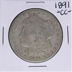 1891-CC $1 Morgan Silver Dollar Coin