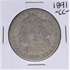 Image 1 : 1891-CC $1 Morgan Silver Dollar Coin