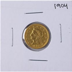 1904 $2 1/2 Liberty Head Quarter Eagle Gold Coin