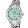 Image 2 : Rolex Ladies Stainless Steel Ice Blue Diamond 26MM Datejust Wristwatch