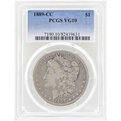 1889-CC $1 Morgan Silver Dollar Coin PCGS VG10