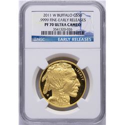 2011-W $50 American Buffalo Gold Coin NGC PF70 Ultra Cameo Early Releases