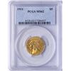 Image 1 : 1911 $5 Indian Head Half Eagle Gold Coin PCGS MS62