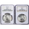Image 1 : Lot of 1922-1923 $1 Peace Silver Dollar Coins NGC MS65