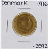 Image 1 : 1916 Denmark Christian IX 20 Kroner Gold Coin