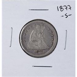 1877-S Seated Liberty Quarter Coin