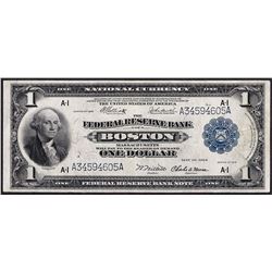 1918 $1 Federal Reserve Bank Note Boston