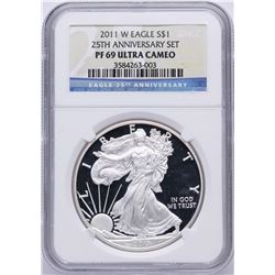 2011-W $1 American Silver Eagle Coin NGC PF69 Ultra Cameo