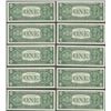 Image 2 : Lot of (10) Consecutive 1957 $1 Silver Certificate Notes Uncirculated
