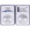 Image 1 : Lot of 2009 & 2010 $1 American Silver Eagle Coins NGC MS69 Early Releases
