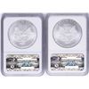 Image 2 : Lot of 2009 & 2010 $1 American Silver Eagle Coins NGC MS69 Early Releases