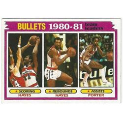 1981 Topps Basketball #66 Elvin Hayes, Bullets Team Leaders
