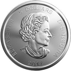 2017 1 oz Canadian Silver Lynx Predator Series Coin, ONE OZ. .9999 Fine Silver