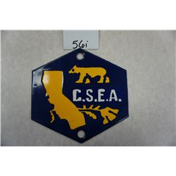 6"x"6" California School Employees Asscociation, Door Push