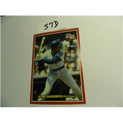 1984 Donruss Action All-Stars Oversized Baseball Card (3.5"x5"): Ryne Sandberg, Cubs #43