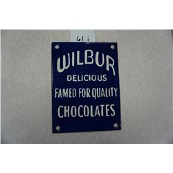10"x6" Wilbur Chocolates Door Push Plate