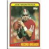 Image 1 : 1988 TOPPS Football #4 JOE MONTANA