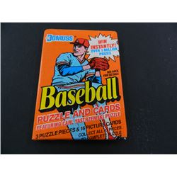 Six (6) Unopened Packs of 1990 Donruss Baseball Cards, 16 cards per pack + 3 puzzle pieces