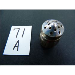 Vintage Sterling Silver Salt Shaker, 1.25" high, marked "Sterling VL" old