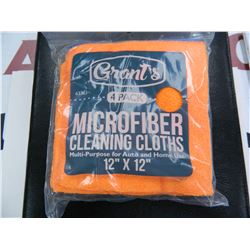 Grant's Four Pack of 12"x12" Microfiber Cleaning Cloths, Un-Opened