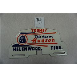 10"x4.75" Hudson (motor car) Tenn. license plate topper