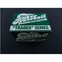 1987 Topps Baseball Traded Series Card #1T-132T, 132 cards, unopened