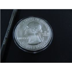 Five Ounce .999 Fine Silver America The Beautiful U.S. Quarter, Date Our Choice