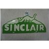 Image 1 : 10"x4.5" Sinclair (with dino) license plate topper