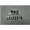 Image 1 : 7.5"x6" Holstein License plate topper (note some letters missing)
