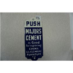 10"x4" Majors Cement door push