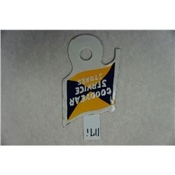 6"x3.5" Goodyear trade sign