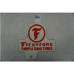6.5"x6.75" Firestone license plate topper