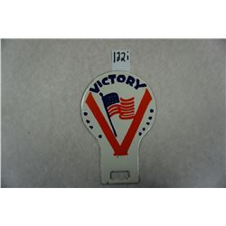 6"x4" Victory license plate topper