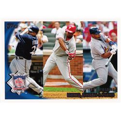 2010 Topps Baseball #42, Albert Pujols, Prince Fielder, Ryan Howard