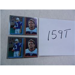 TWO (2) 1986 TOPPS STICKERS #152 STEVE LARGENT, Seahawks, both one money